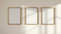 Frame Styled Room Mockup — Gold Frame Portrait 2:3 — Perspective View — #00263 | MockupBulk
