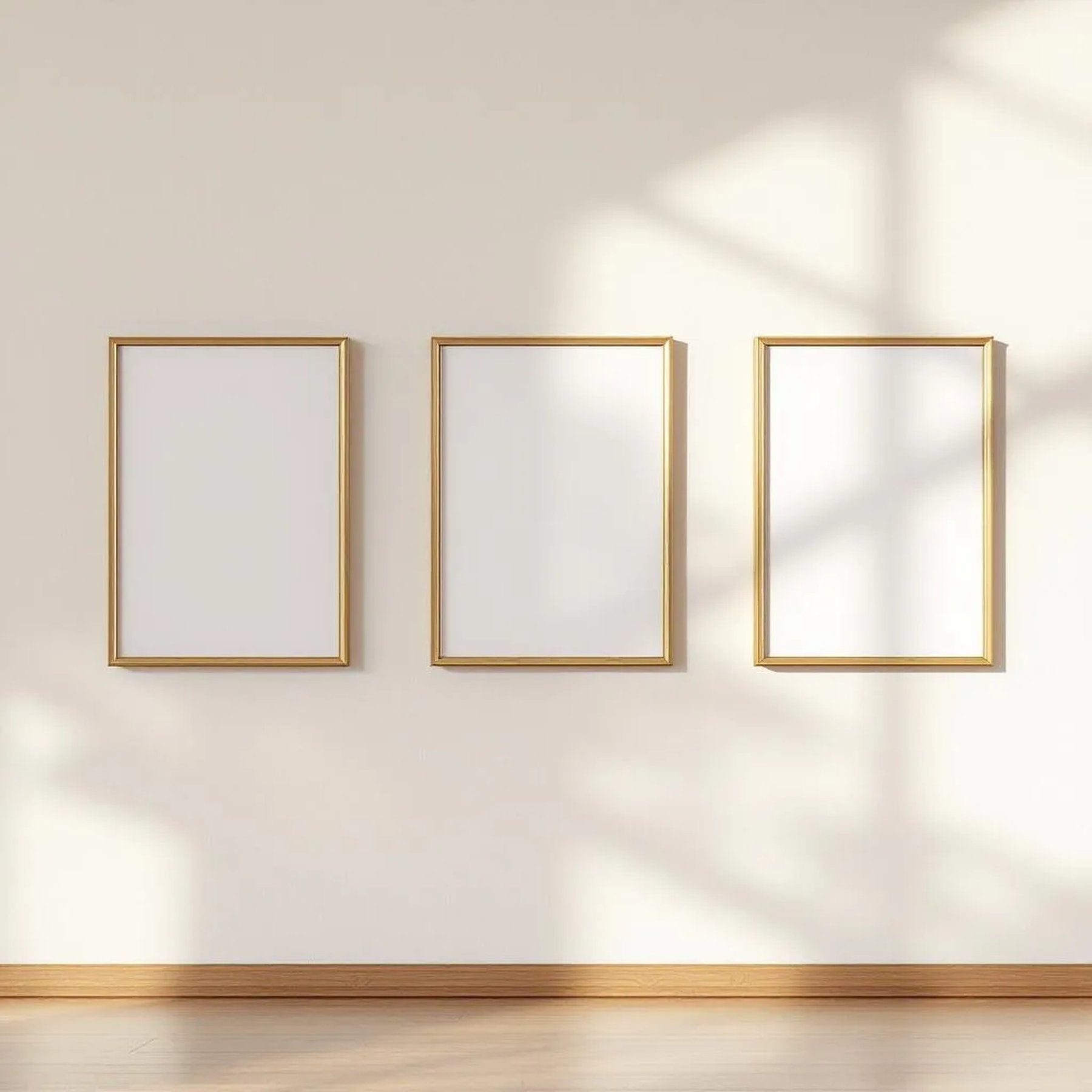 Frame Interior Frame Mockup — Plain Square Frame Portrait 2:3 — Perspective View — #00265 | MockupBulk