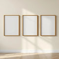 Frame Wall Art Mockup — Plain Square Frame Landscape 3:4 — Perspective View — #00268 | MockupBulk