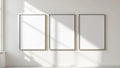 Frame Editorial Room Mockup — Silver Frame Portrait 2:3 — Perspective View — #00275 | MockupBulk