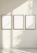 Frame Frame Display Mockup — Silver Frame Portrait 2:3 — Perspective View — #00276 | MockupBulk