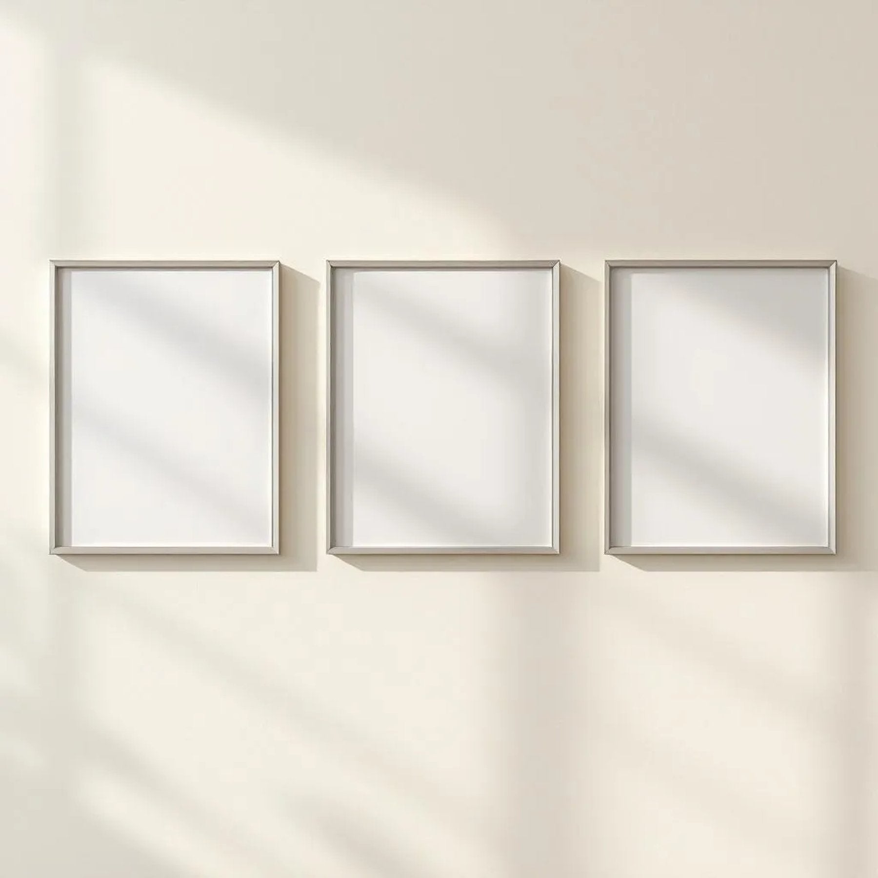 Frame Wall Art Mockup — Plain Square Frame Portrait 2:3 — Perspective View — #00277 | MockupBulk