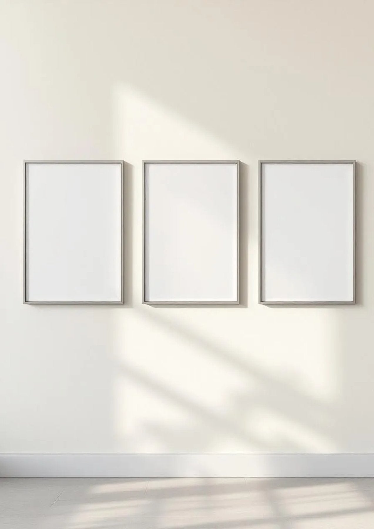 Frame Lifestyle Frame Mockup — Silver Frame Square 1:1 — Perspective View — #00279 | MockupBulk