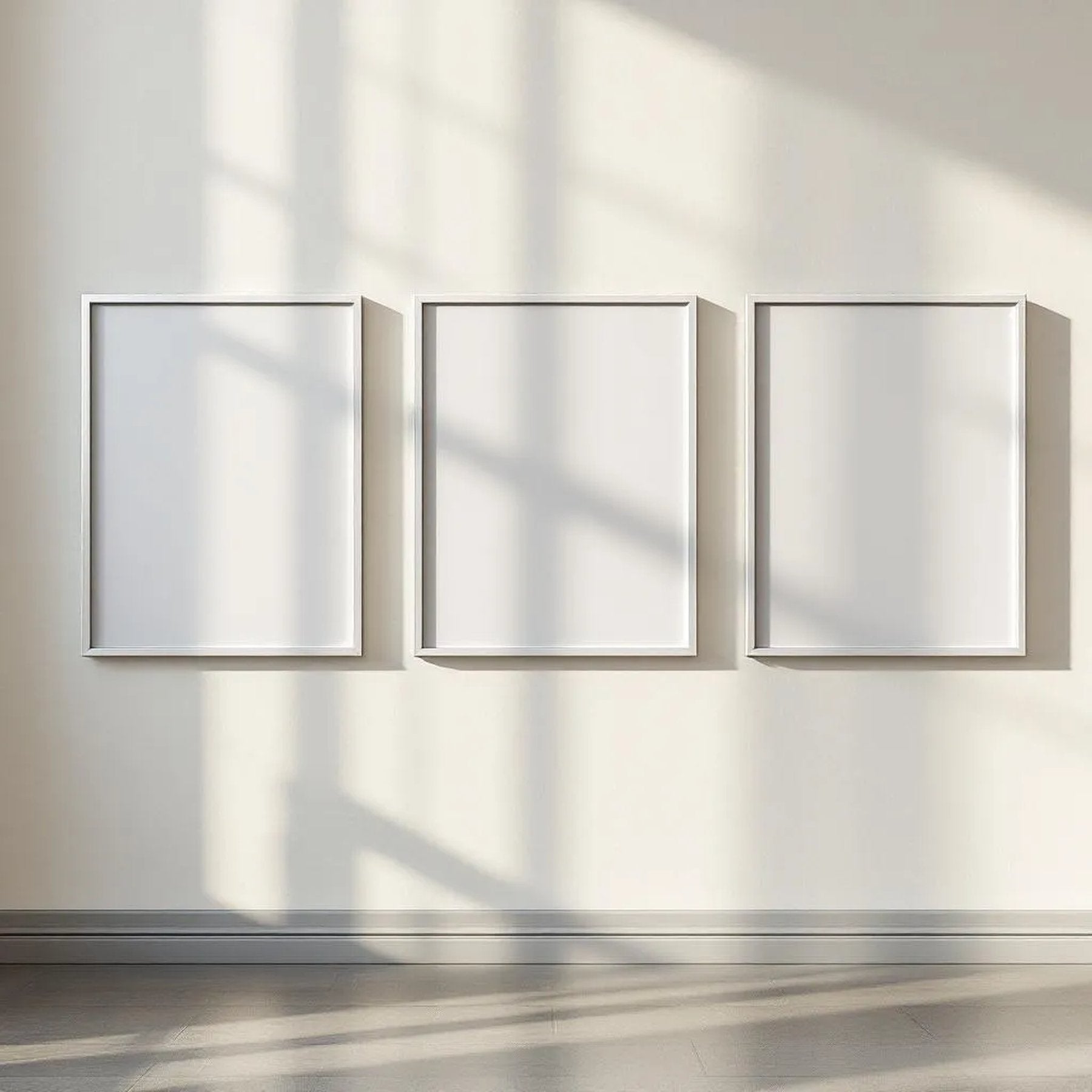 Frame Frame Display Mockup — Plain Square Frame Portrait 2:3 — Perspective View — #00280 | MockupBulk