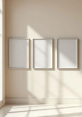 Frame Premium Interior Mockup — Silver Frame Portrait 2:3 — Perspective View — #00282 | MockupBulk