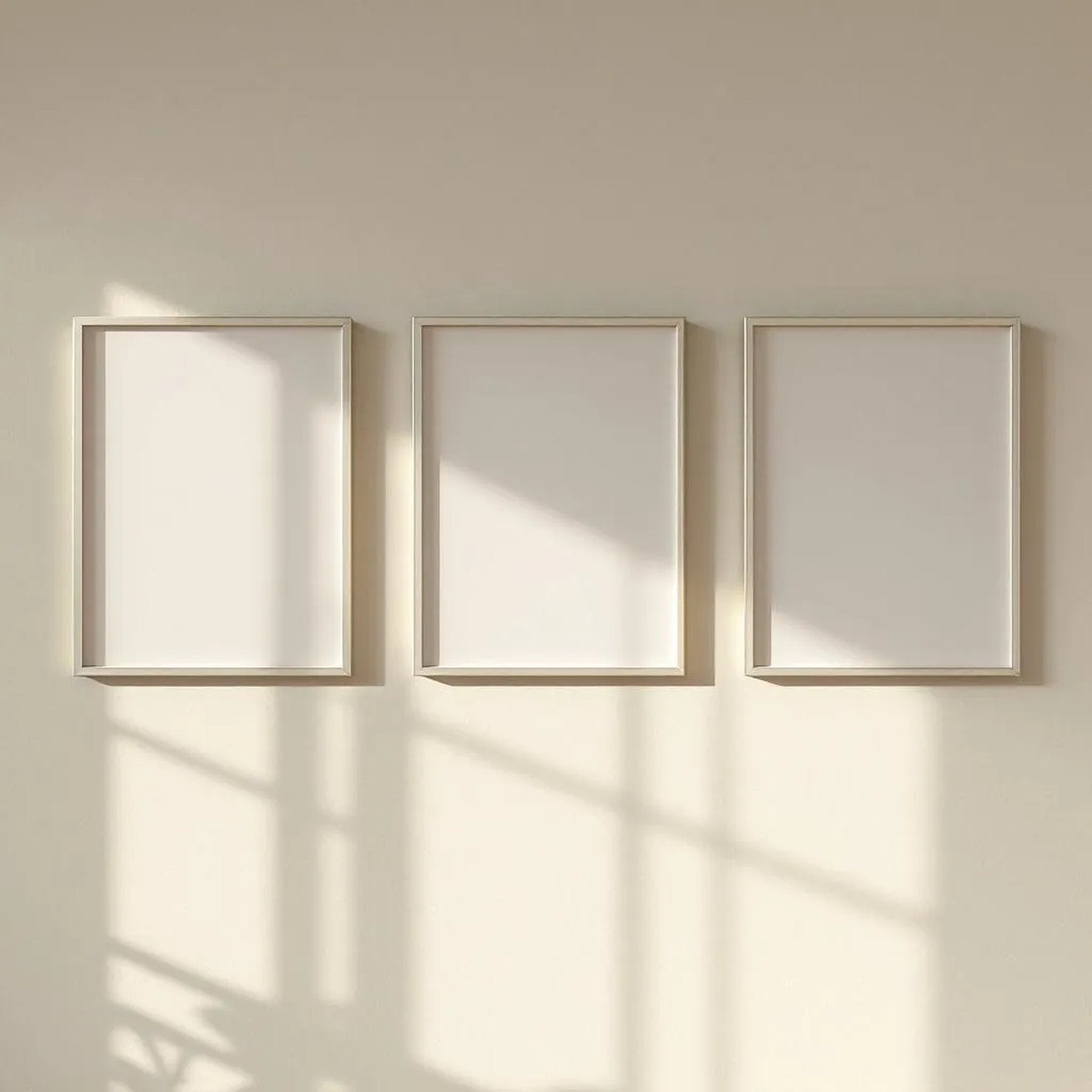 Frame Editorial Room Mockup — Plain Square Frame Portrait 2:3 — Perspective View — #00283 | MockupBulk