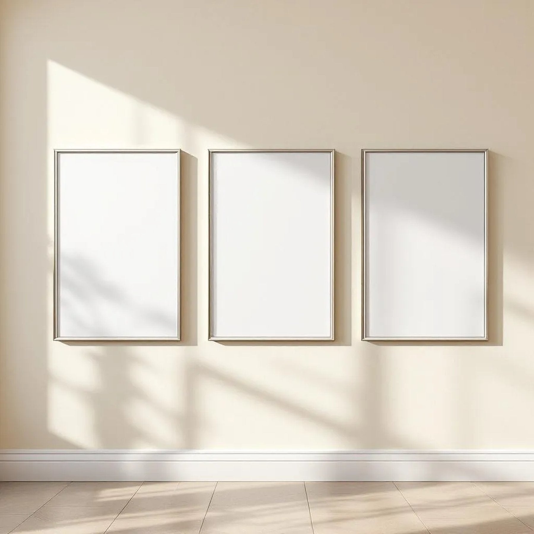 Frame High-Res Frame Mockup — Plain Square Frame Portrait 2:3 — Perspective View — #00286 | MockupBulk