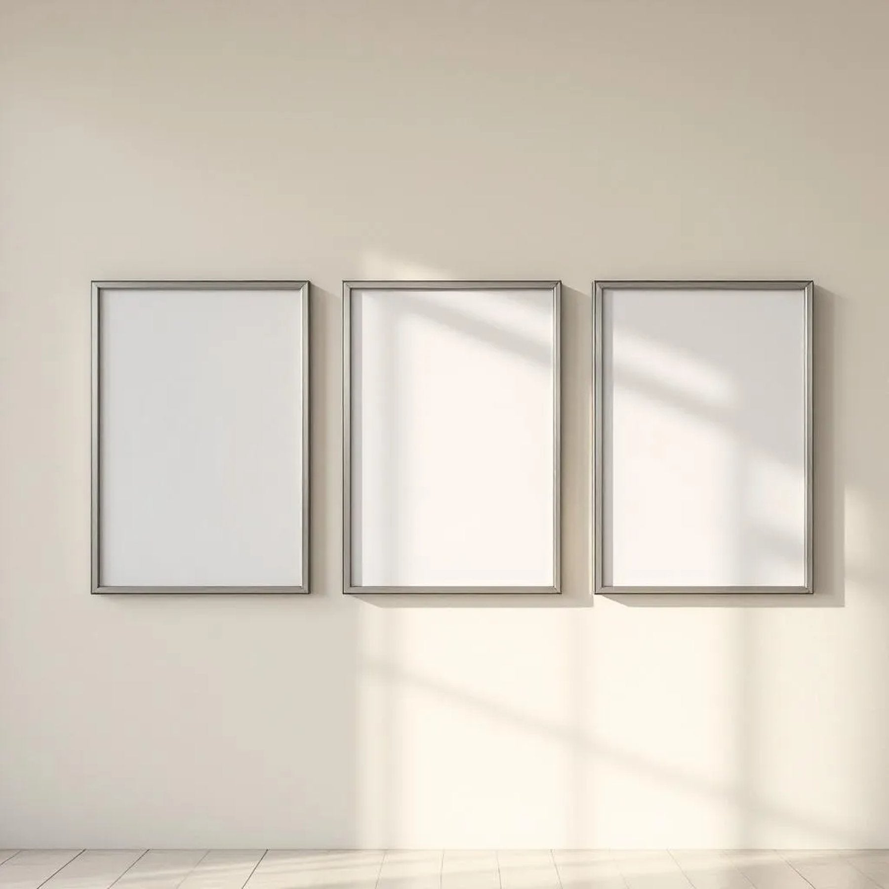 Frame Room Scene Mockup — Plain Square Frame Square 1:1 — Perspective View — #00289 | MockupBulk