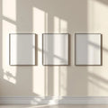 Frame Frame Display Mockup — Plain Square Frame Portrait 2:3 — Perspective View — #00292 | MockupBulk