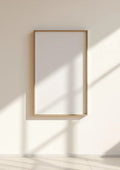 Frame High-Res Frame Mockup — Silver Frame Portrait 2:3 — Perspective View — #00294 | MockupBulk