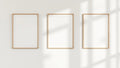 Frame Room Scene Mockup — Raw Pine Frame Square 1:1 — Perspective View — #00296 | MockupBulk