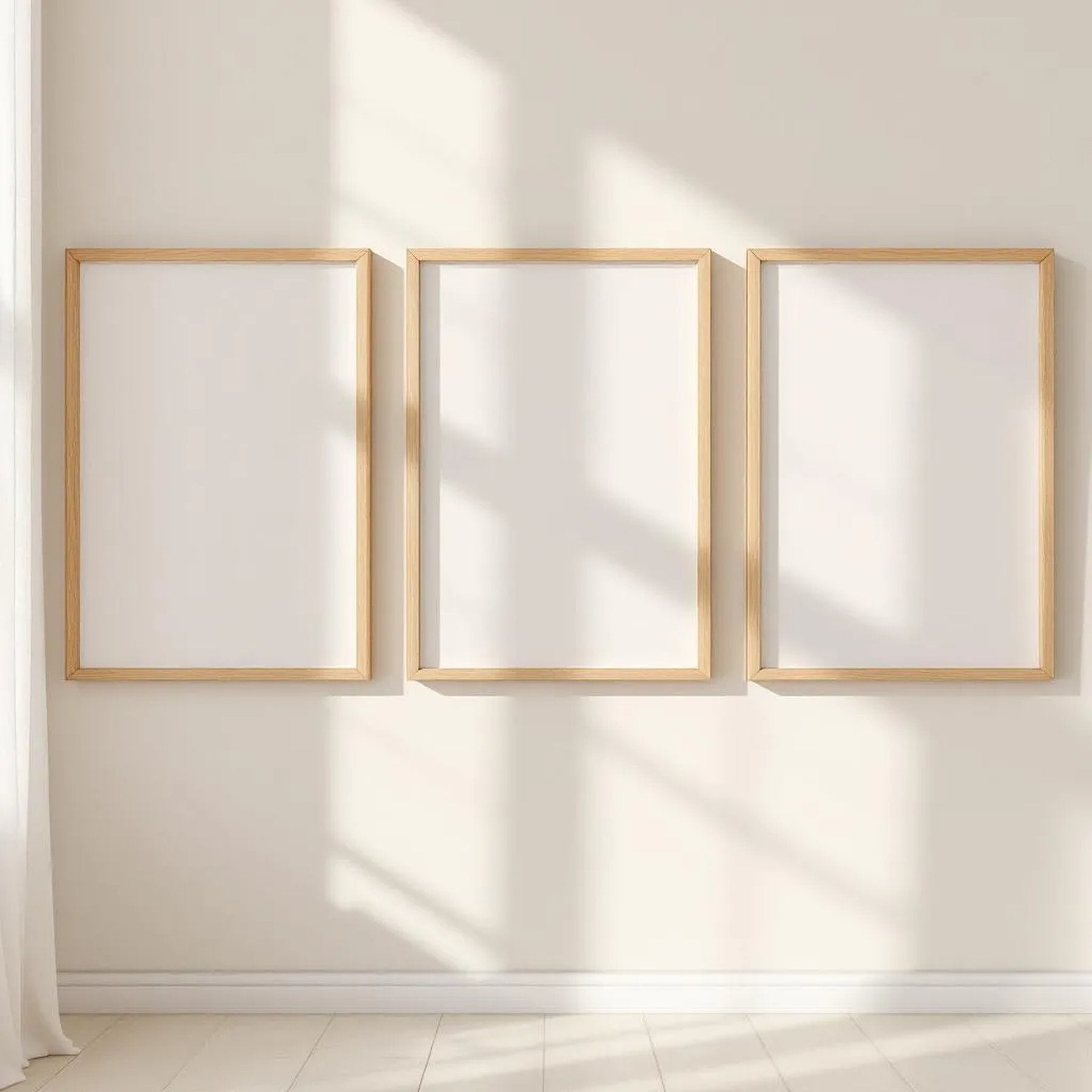 Frame Professional Frame Mockup — Plain Square Frame Portrait 2:3 — Perspective View — #00298 | MockupBulk