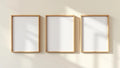 Frame Premium Interior Mockup — Raw Pine Frame Square 1:1 — Perspective View — #00299 | MockupBulk