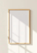 Frame Styled Room Mockup — Raw Pine Frame Square 1:1 — Perspective View — #00300 | MockupBulk