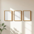 Frame Premium Interior Mockup — Plain Square Frame Portrait 2:3 — Perspective View — #00304 | MockupBulk