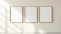 Frame Wall Art Mockup — Raw Pine Frame Square 1:1 — Perspective View — #00305 | MockupBulk