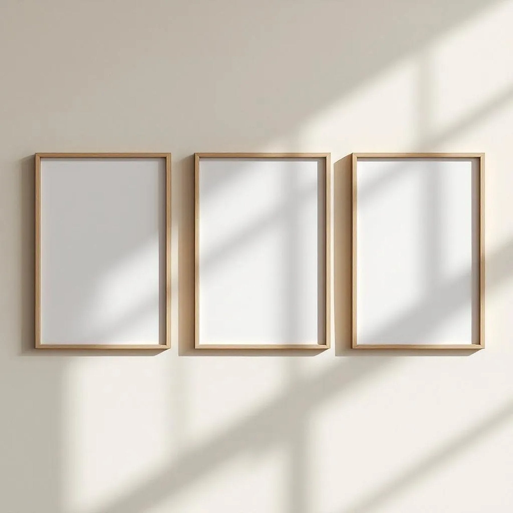 Frame Premium Interior Mockup — Plain Square Frame Portrait 2:3 — Perspective View — #00310 | MockupBulk