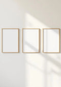 Frame Styled Room Mockup — Raw Pine Frame Landscape 3:4 — Perspective View — #00312 | MockupBulk