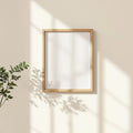 Frame Room Scene Mockup — Plain Square Frame Portrait 2:3 — Perspective View — #00313 | MockupBulk