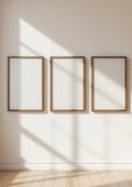 Frame Styled Room Mockup — Espresso Frame Portrait 2:3 — Perspective View — #00318 | MockupBulk