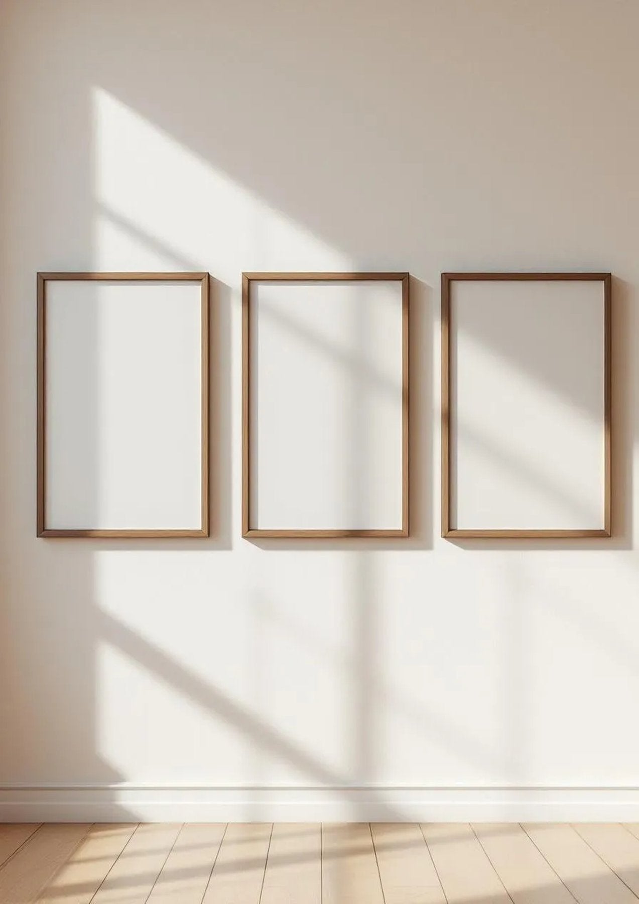 Frame Styled Room Mockup — Espresso Frame Portrait 2:3 — Perspective View — #00318 | MockupBulk