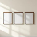 Frame Interior Frame Mockup — Plain Square Frame Portrait 4:5 — Perspective View — #00322 | MockupBulk