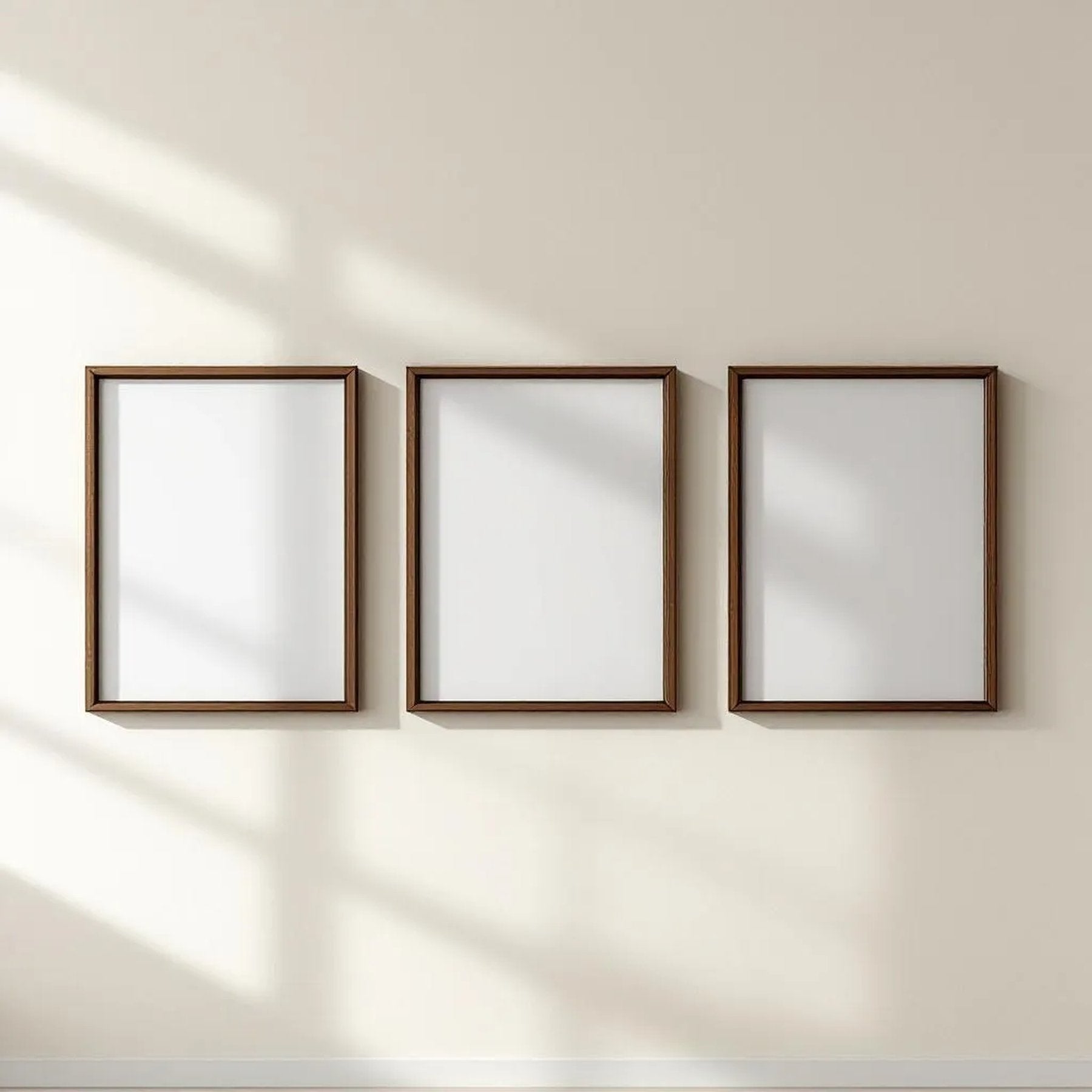 Frame Interior Frame Mockup — Plain Square Frame Portrait 4:5 — Perspective View — #00322 | MockupBulk