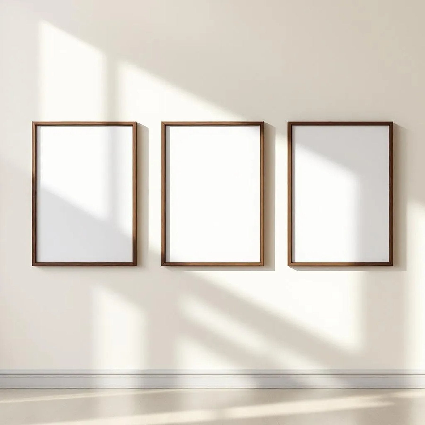 Frame Frame Display Mockup — Plain Square Frame Square 1:1 — Perspective View — #00325 | MockupBulk