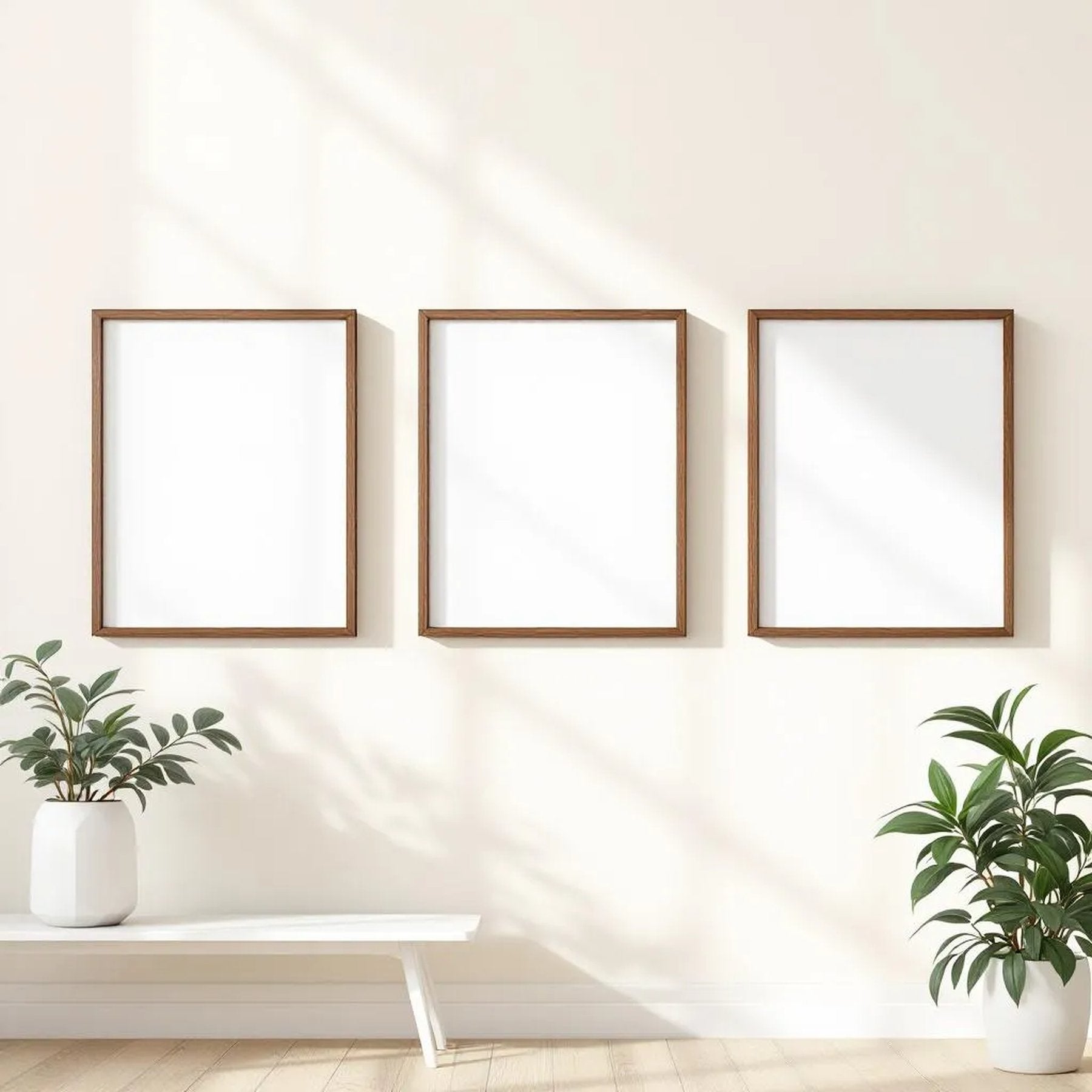 Frame Professional Frame Mockup — Plain Square Frame Square 1:1 — Perspective View — #00328 | MockupBulk