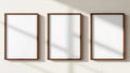 Frame Interior Frame Mockup — Espresso Frame Square 1:1 — Perspective View — #00329 | MockupBulk