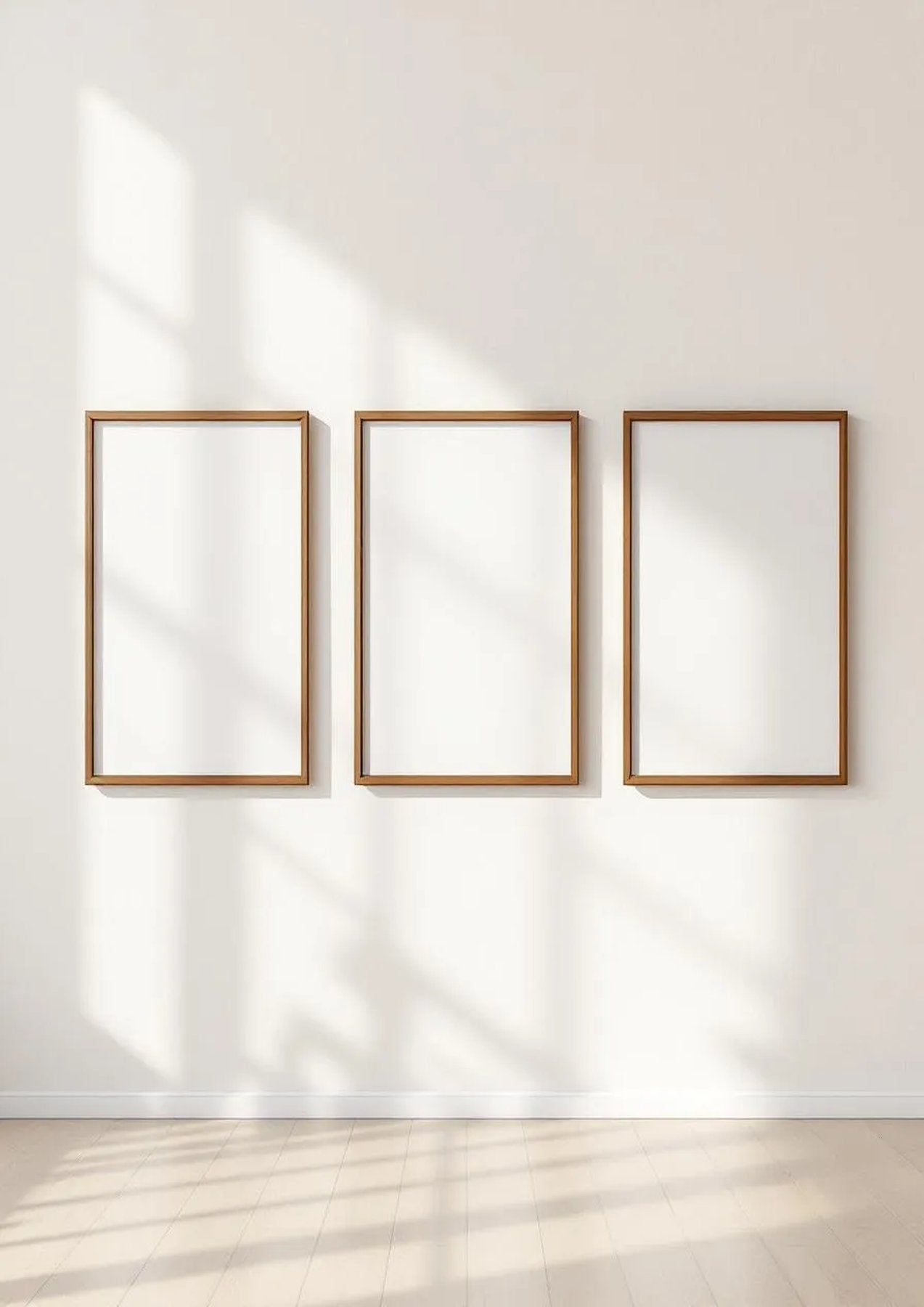 Frame Styled Room Mockup — Espresso Frame Portrait 2:3 — Perspective View — #00330 | MockupBulk