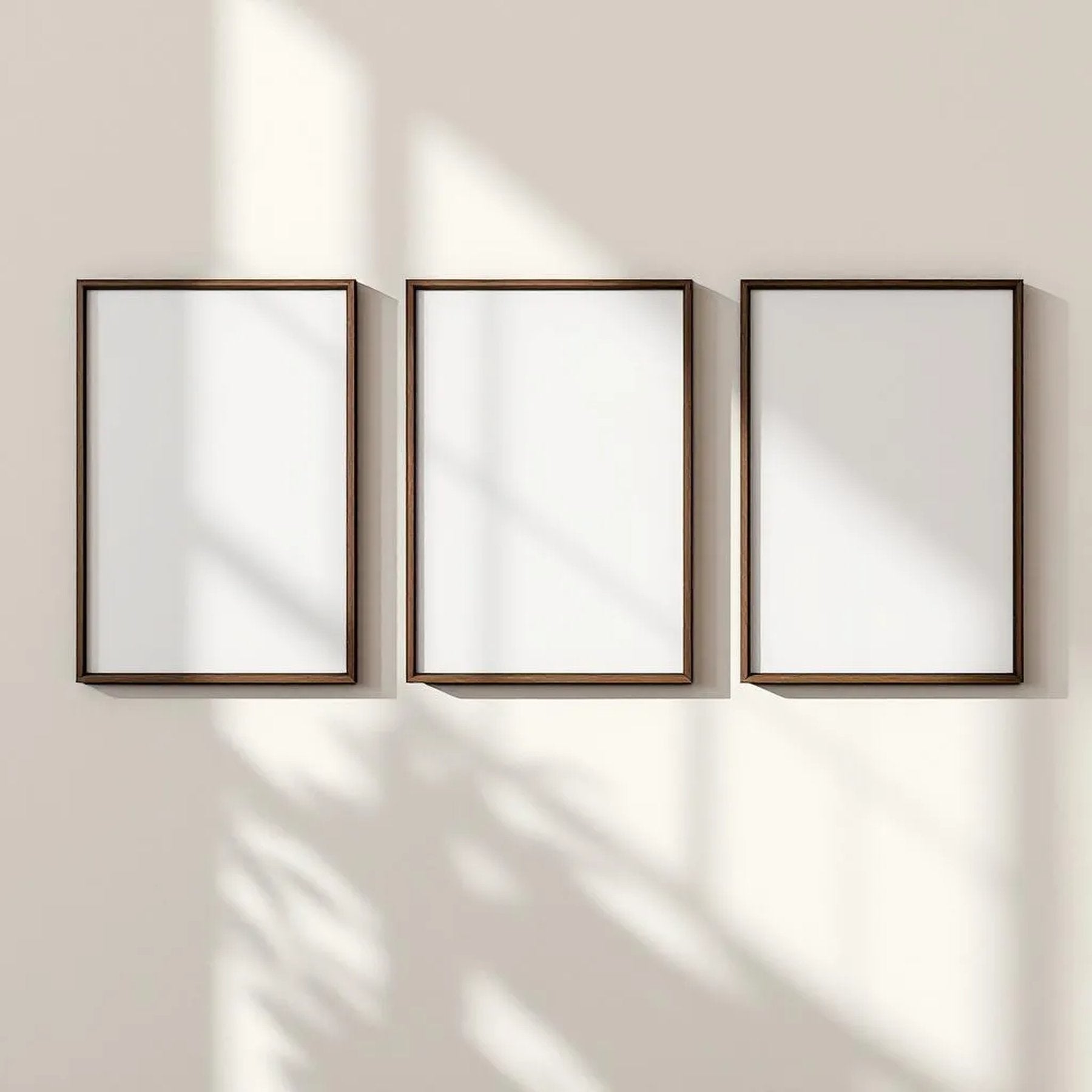 Frame Room Scene Mockup — Plain Square Frame Landscape 3:4 — Perspective View — #00331 | MockupBulk