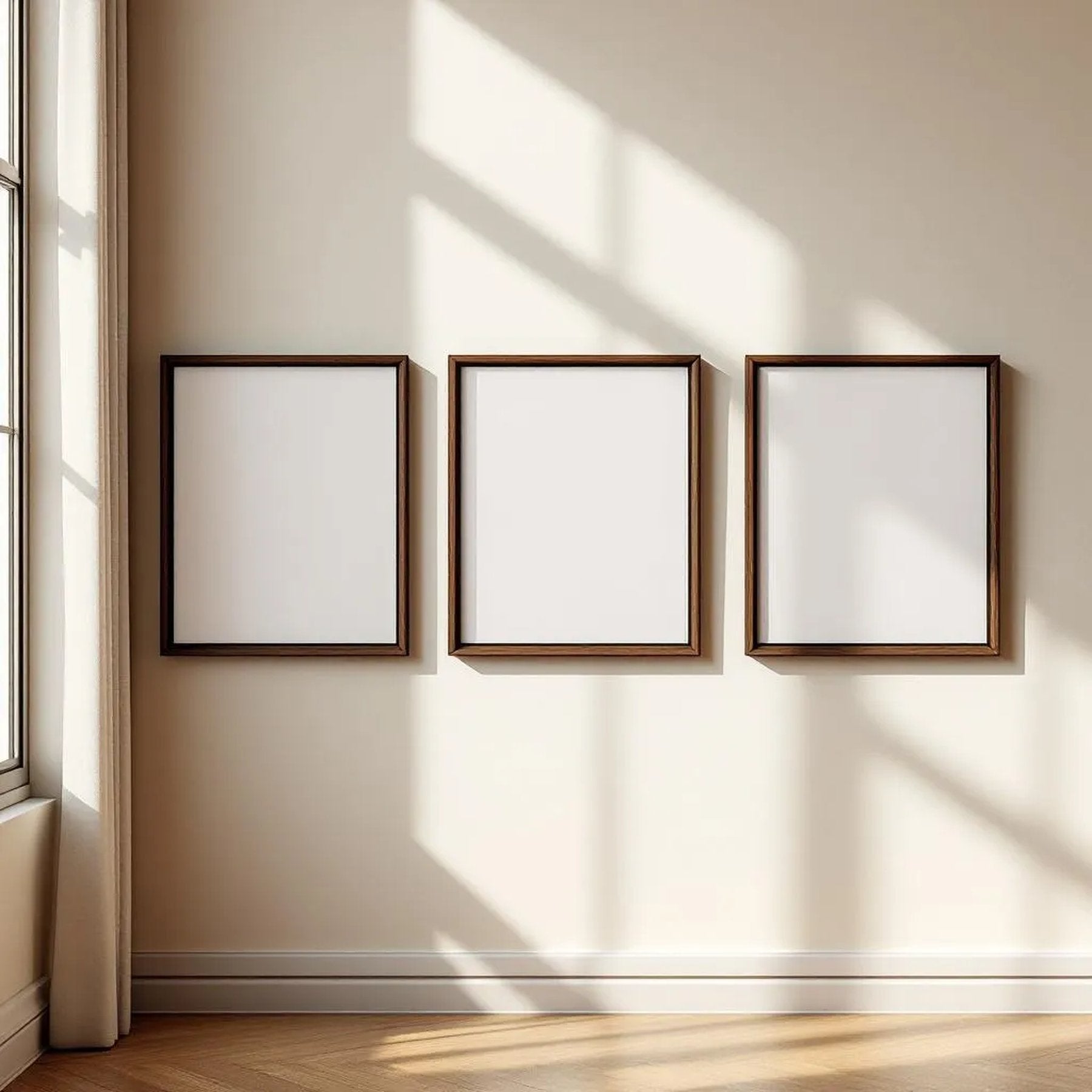 Frame High-Res Frame Mockup — Plain Square Frame Portrait 2:3 — Perspective View — #00334 | MockupBulk