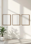 Frame Styled Room Mockup — Espresso Frame Portrait 2:3 — Perspective View — #00336 | MockupBulk