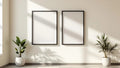 Frame High-Res Frame Mockup — Matte Black Frame Square 1:1 — Perspective View — #00350 | MockupBulk