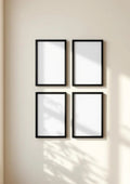 Frame Styled Room Mockup — Matte Black Frame Portrait 2:3 — Perspective View — #00354 | MockupBulk