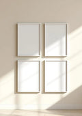 Frame Interior Frame Mockup — White Frame Portrait 2:3 — Perspective View — #00360 | MockupBulk