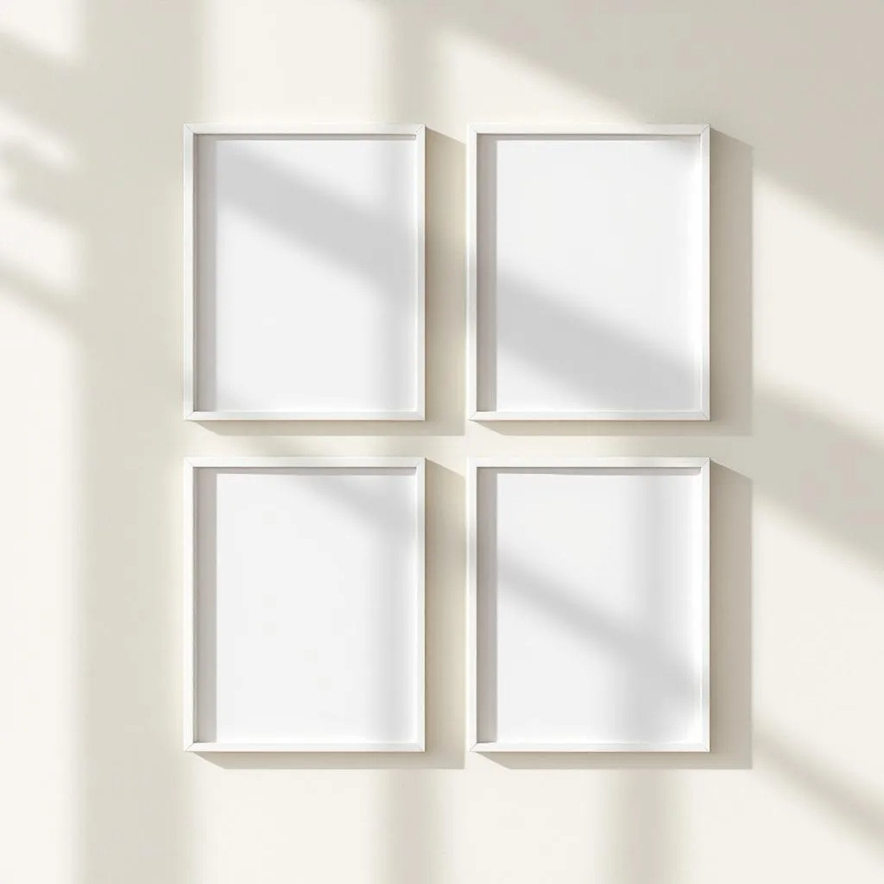 Frame Frame Display Mockup — Plain Square Frame Portrait 2:3 — Perspective View — #00361 | MockupBulk