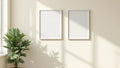 Frame Professional Frame Mockup — White Frame Portrait 4:5 — Perspective View — #00368 | MockupBulk