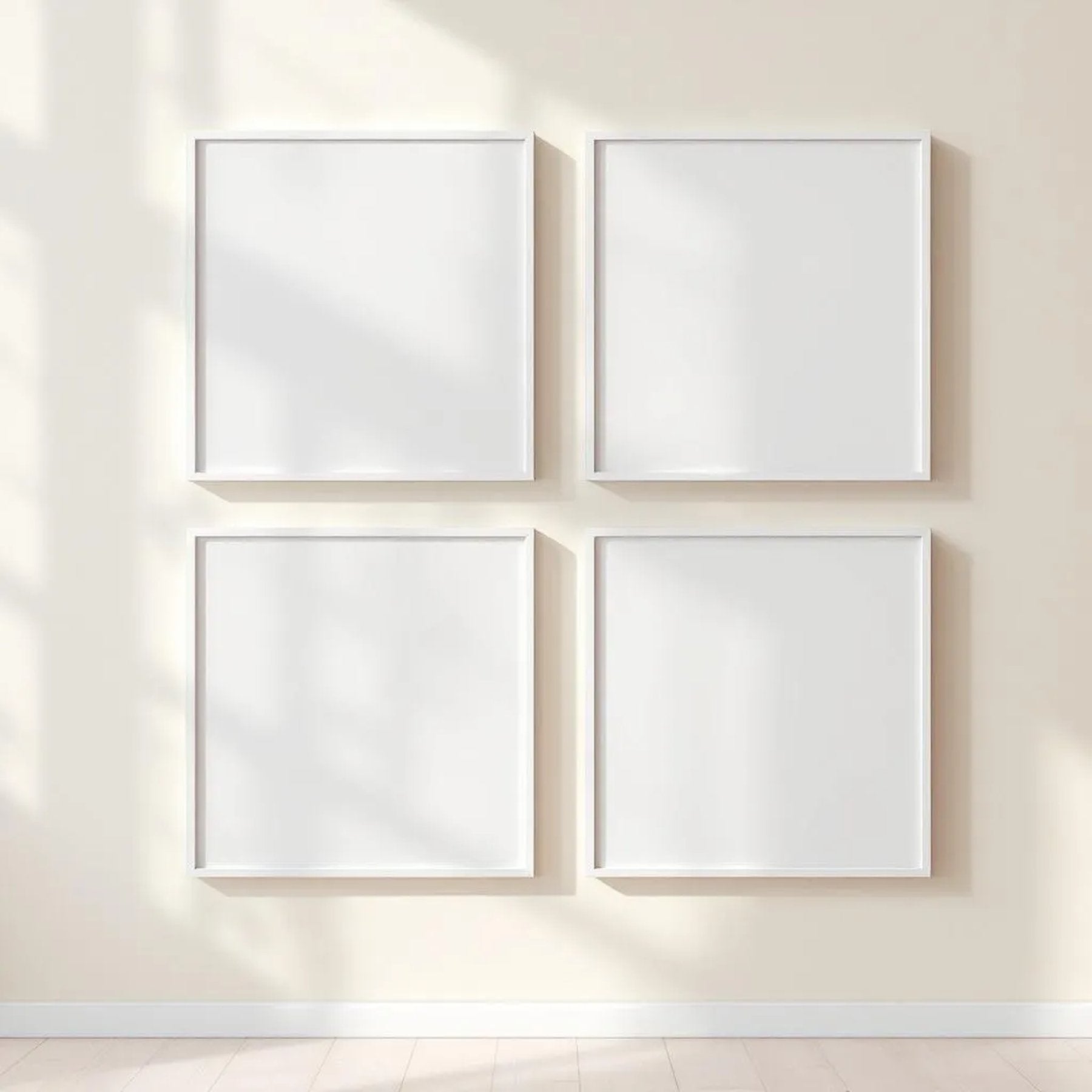 Frame Lifestyle Frame Mockup — Plain Square Frame Portrait 4:5 — Perspective View — #00376 | MockupBulk