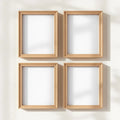 Frame Lifestyle Frame Mockup — Plain Square Frame Portrait 4:5 — Perspective View — #00382 | MockupBulk