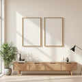 Frame Lifestyle Frame Mockup — Plain Square Frame A-Series (A4 / A3) — Perspective View — #00388 | MockupBulk