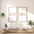 Frame Frame Display Mockup — Plain Square Frame Square 1:1 — Perspective View — #00394 | MockupBulk