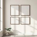 Frame Lifestyle Frame Mockup — Plain Square Frame Portrait 2:3 — Perspective View — #00400 | MockupBulk