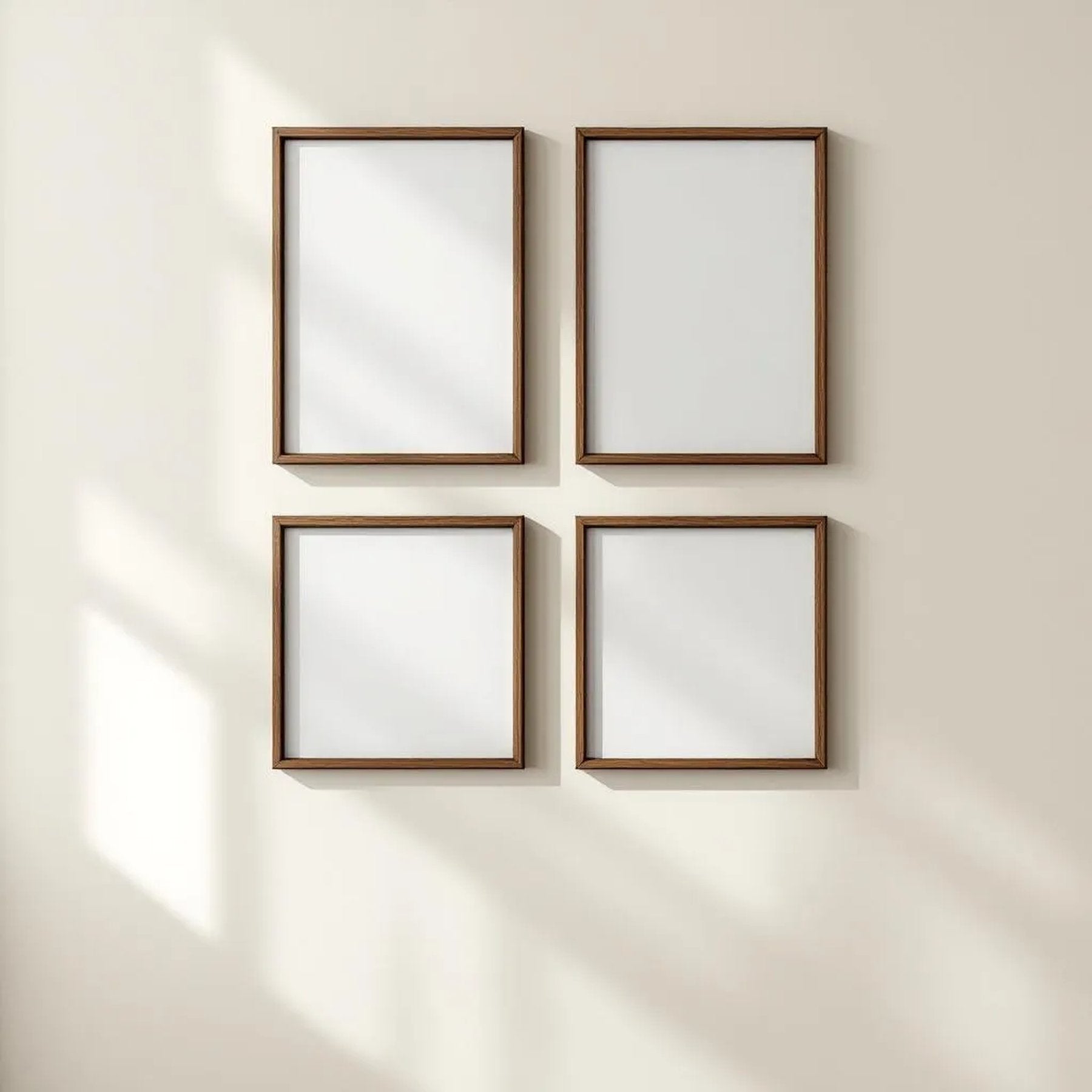 Frame Premium Interior Mockup — Plain Square Frame Portrait 2:3 — Perspective View — #00406 | MockupBulk