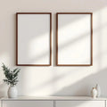 Frame Premium Interior Mockup — Plain Square Frame Square 1:1 — Perspective View — #00415 | MockupBulk