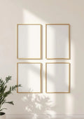 Frame Professional Frame Mockup — Gold Frame Portrait 2:3 — Perspective View — #00426 | MockupBulk