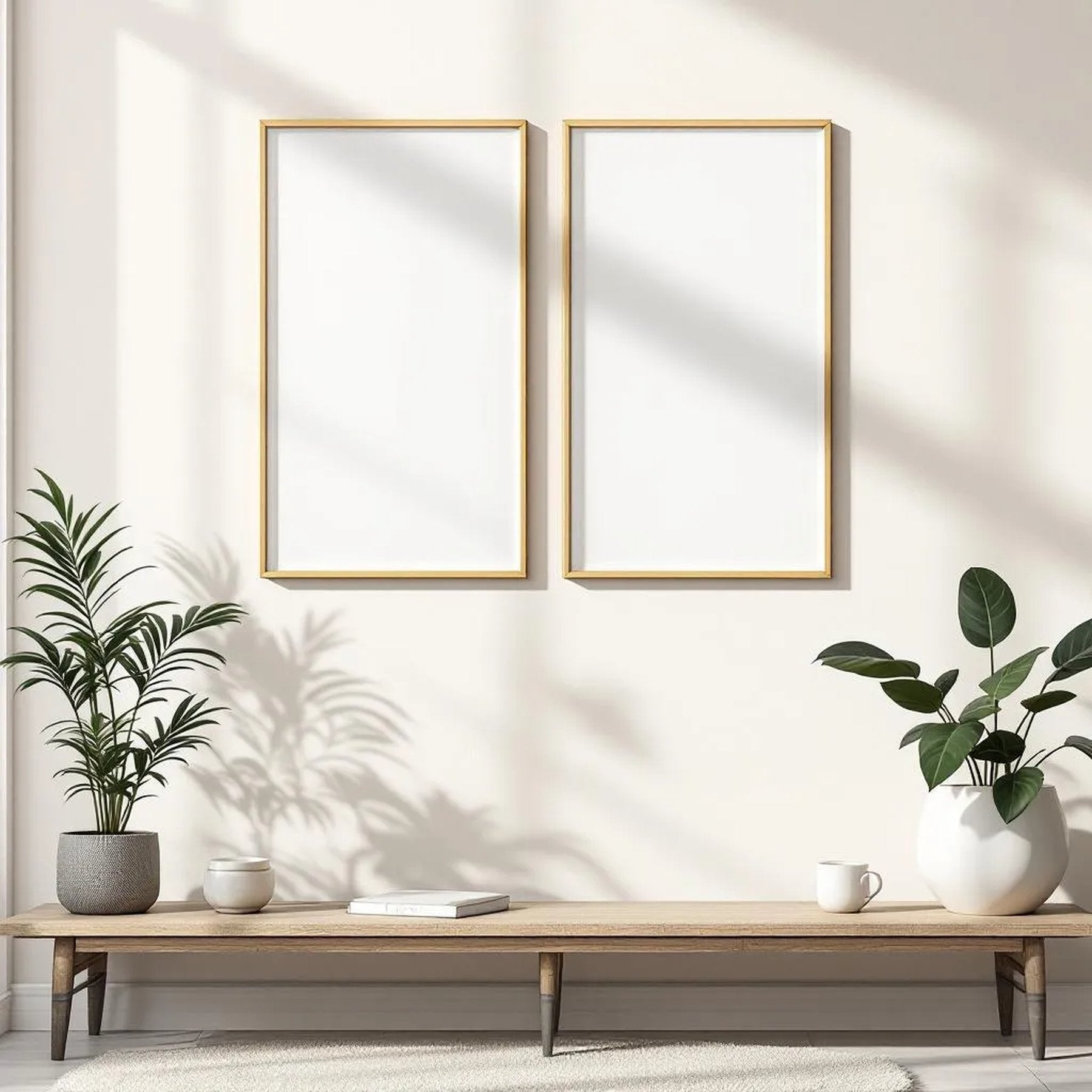 Frame Professional Frame Mockup — Plain Square Frame Portrait 4:5 — Perspective View — #00433 | MockupBulk