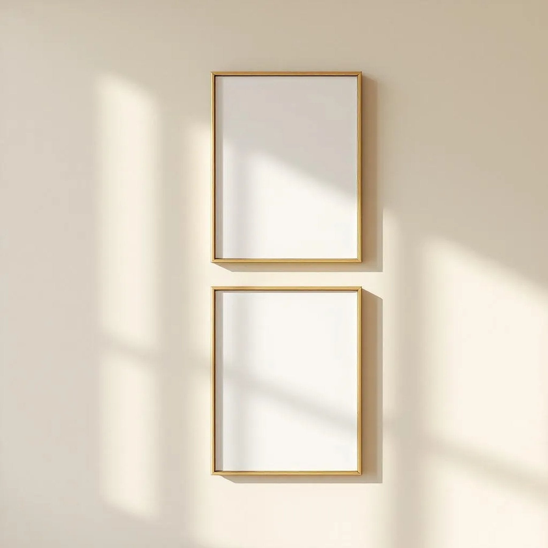 Frame Styled Room Mockup — Plain Square Frame Portrait 2:3 — Perspective View — #00436 | MockupBulk
