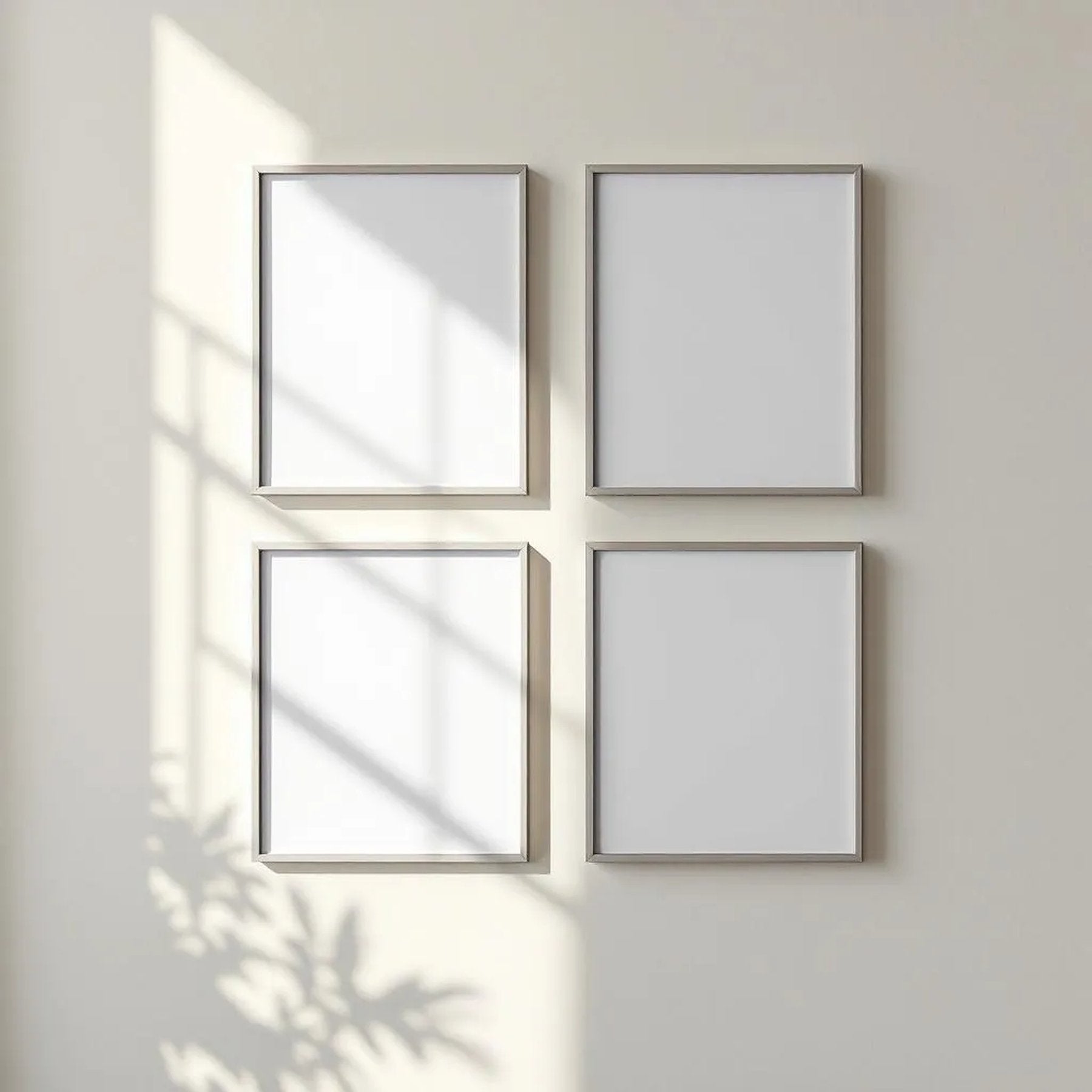 Frame Lifestyle Frame Mockup — Plain Square Frame Portrait 2:3 — Perspective View — #00442 | MockupBulk